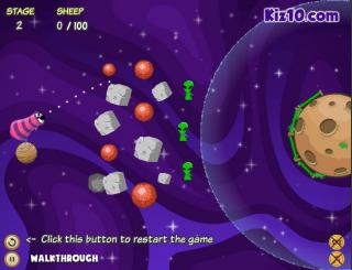 Игра Sheep vs Aliens 2 - Zero Gravity фото